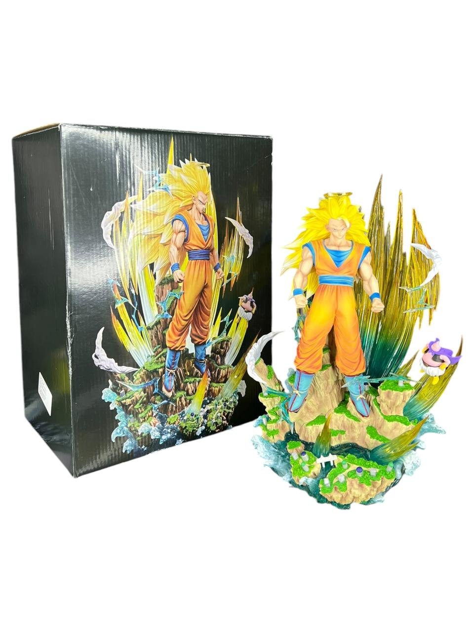 Figura Goku Super Saiyan 3 Cambia Cabeza 33cm Dragon Ball