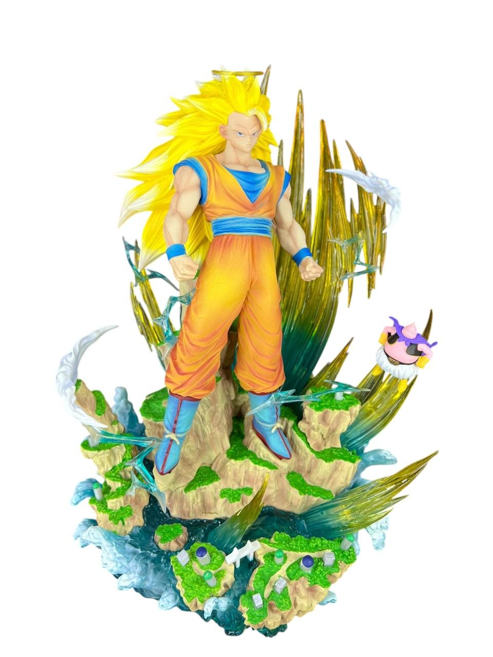 Figura Goku Super Saiyan 3 Cambia Cabeza 33cm Dragon Ball - Imagen 2