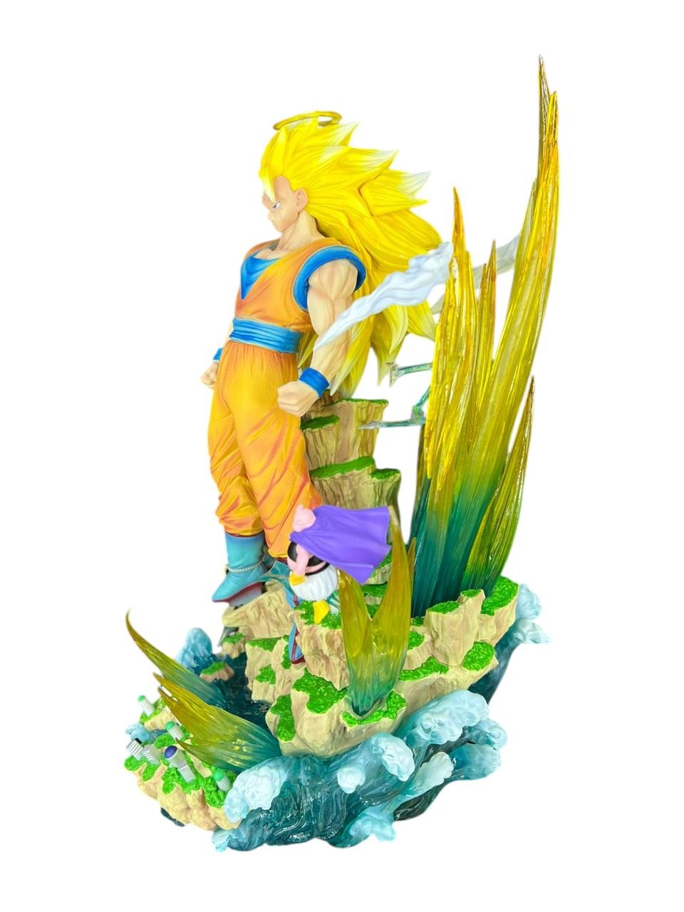 Figura Goku Super Saiyan 3 Cambia Cabeza 33cm Dragon Ball - Imagen 3