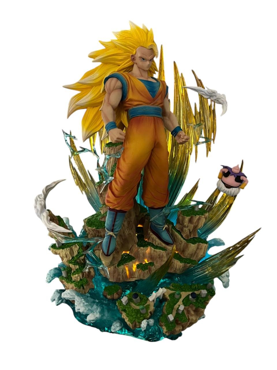 Figura Goku Super Saiyan 3 Cambia Cabeza 33cm Dragon Ball - Imagen 8
