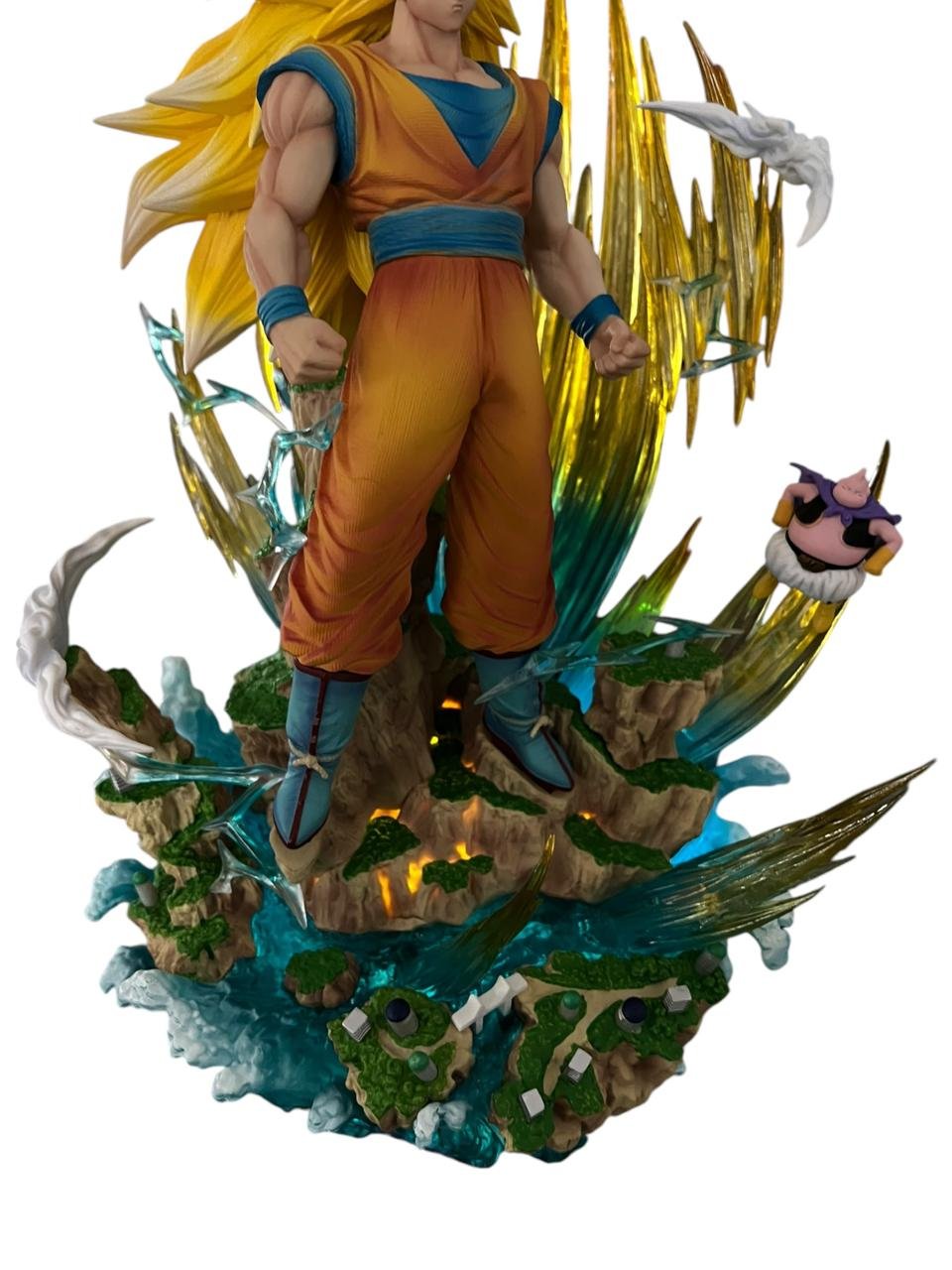 Figura Goku Super Saiyan 3 Cambia Cabeza 33cm Dragon Ball - Imagen 9