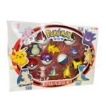 Figuras X6 Personajes + Pokebola Caja Blanca Pokémon