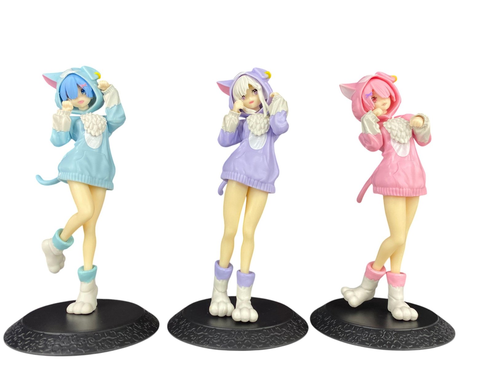 Figura Rem - Ram - Emilia 14cm Re:zero