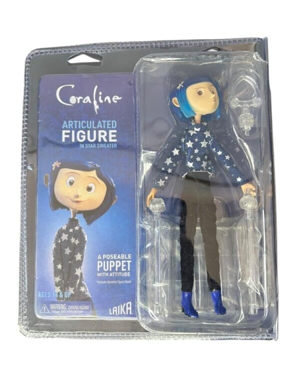 Figura Articulada Coraline Traje Azul 20cm - Imagen 4