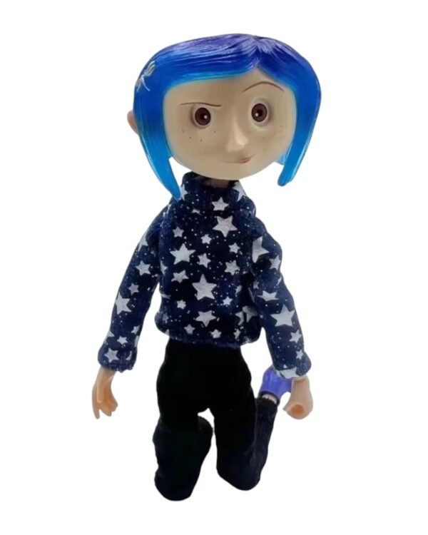 Figura Articulada Coraline Traje Azul 20cm