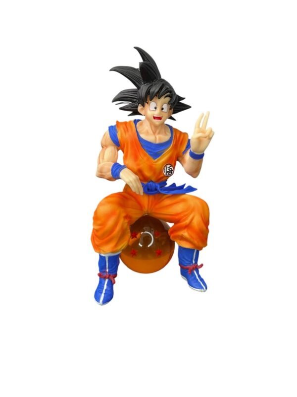 Figura Goku Sentado En Esfera De 4 Estrellas - Dragon Ball - Imagen 2