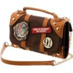 Cartera De Mujer Harry Potter Café Liso Niquel Café