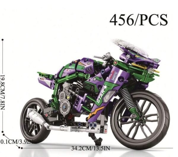 Lego Moto Kawasaki h2r pcs 458 - Imagen 3