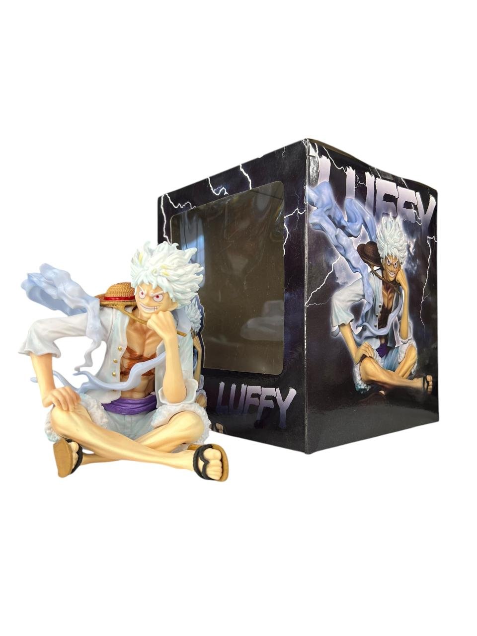 Figura Luffy Gear 5 Sentado 15cm / One Piece