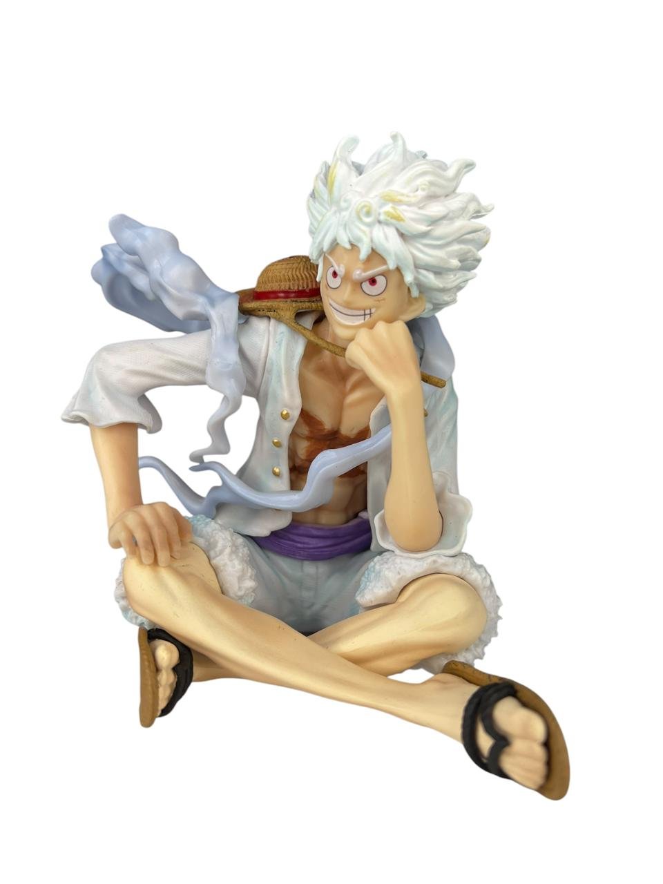Figura Luffy Gear 5 Sentado 15cm / One Piece - Imagen 2