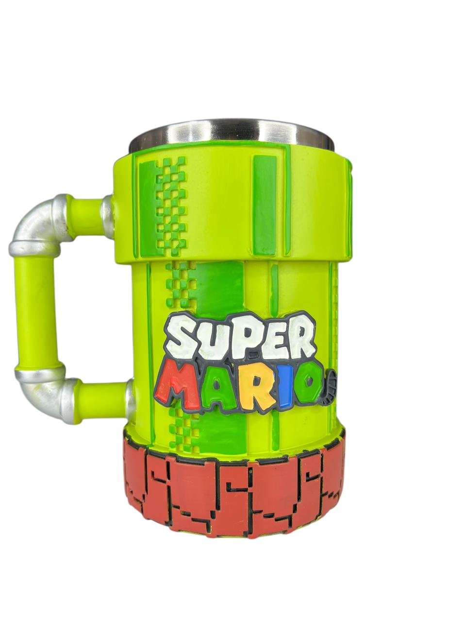 Mug- Pocillo Acero Tubo 13cm Mario Bros
