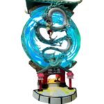 Figura Tipo Lampara Noche De Río Ambar 55cm Chihiro