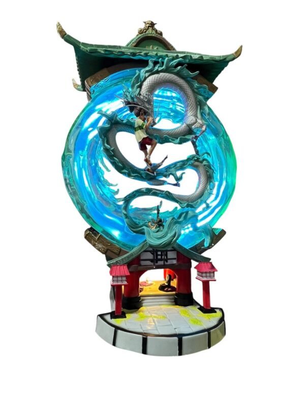 Figura Tipo Lampara Noche De Río Ambar 55cm Chihiro