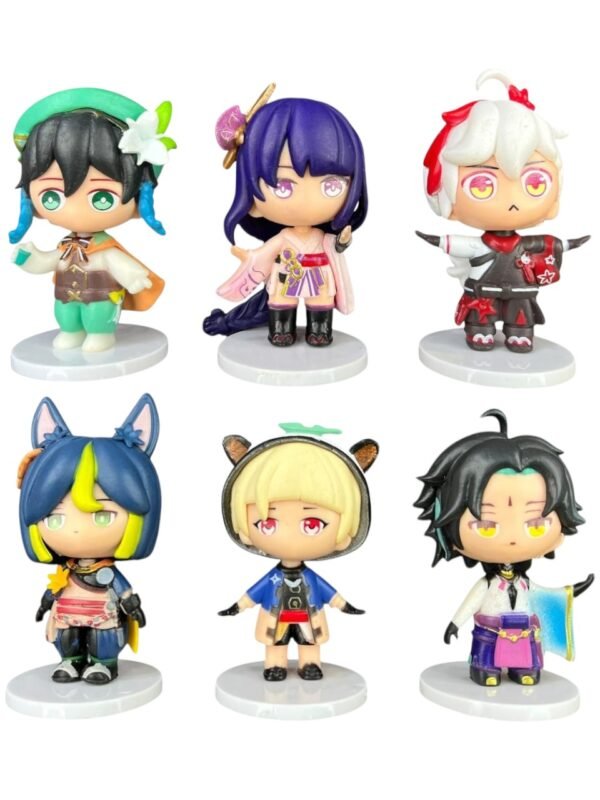Figuras Coleccionables X6 Genshin Impact 8cm