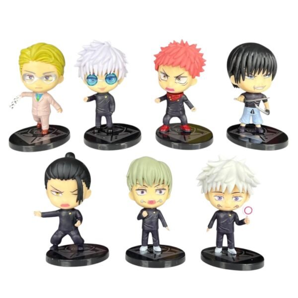 Figuras Coleccionables X 7 Jujutsu Kaisen Cabezones 8cm