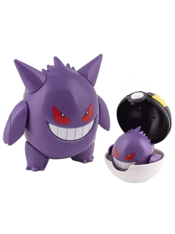 Figura Articulable Gengar + Pokebola 7cm / Pokémon - Imagen 2