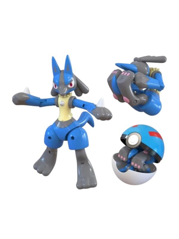 Figura Articulable Lucario + Pokebola Pokémon - Imagen 2