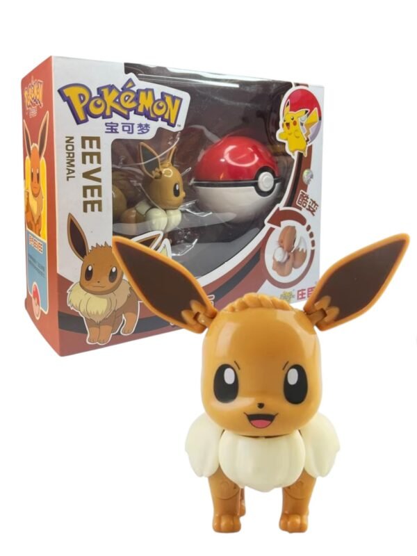 Figura Articulable Eevee + Pokebola Pokémon
