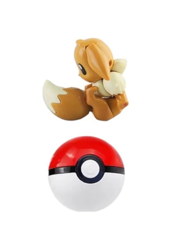 Figura Articulable Eevee + Pokebola Pokémon - Imagen 3
