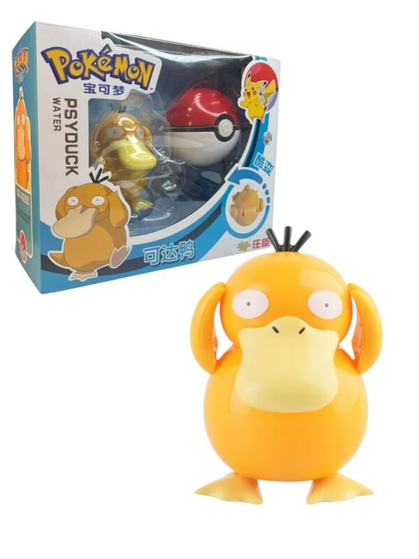 Figura Articulable Psyduck 11cm + Pokebola Pokémon