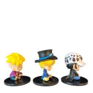 Figura Coleccionable X6 Personajes Sentados One Piece Niños - Imagen 2