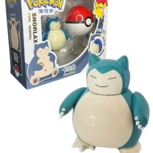 Figura Articulable Snorlax Dentro De Pokebola 11cm Pokemon