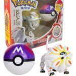 Figura Articulable Solgaleo 8cm + Pokebola Pokémon