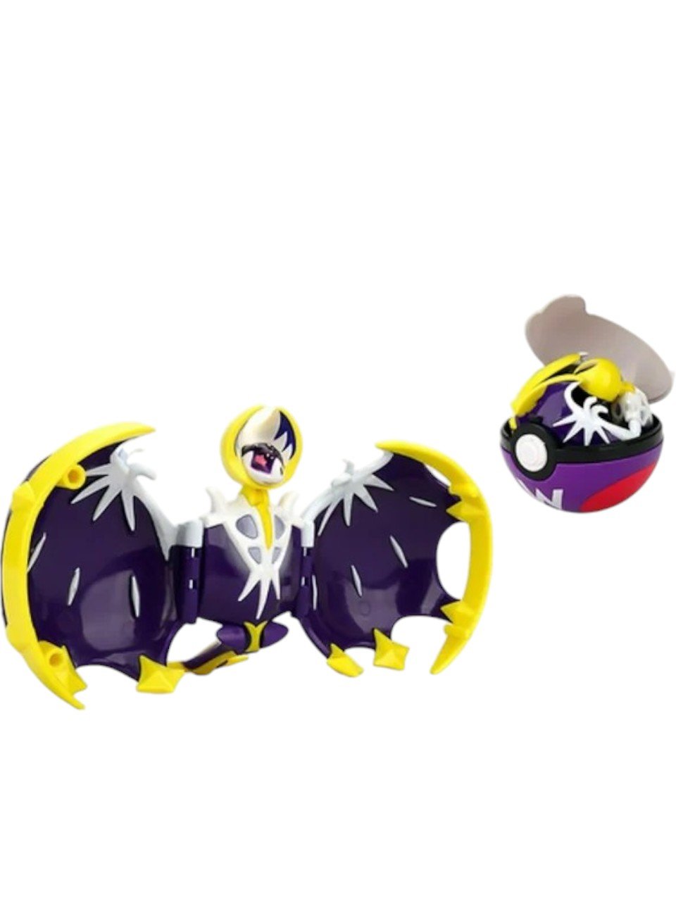 Figura Articulable Lunala Dentro De Pokebola 10cm Pokemon - Imagen 2