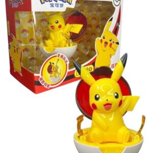 Figura Articulable Pikachu Dentro De Pokebola 9cm Pokemon