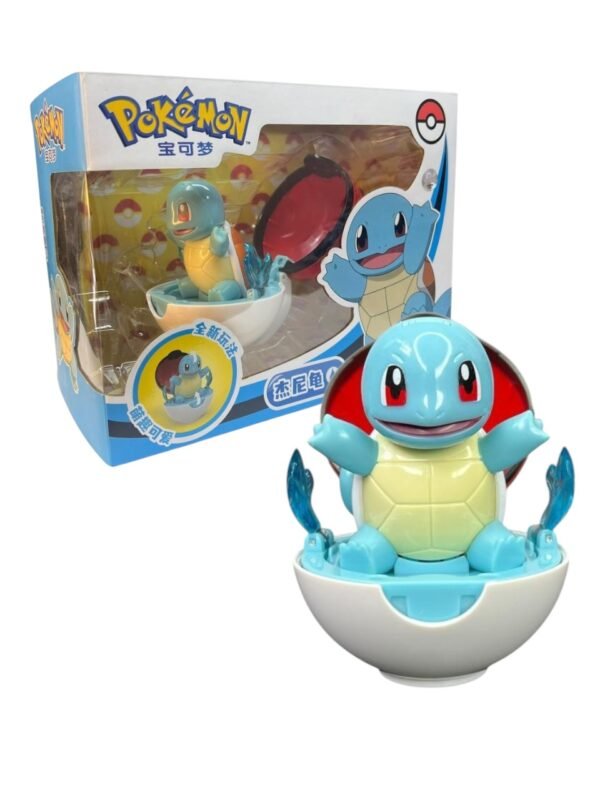 Figura Articulable Squirtle Dentro De Pokebola 10cm Pokemon