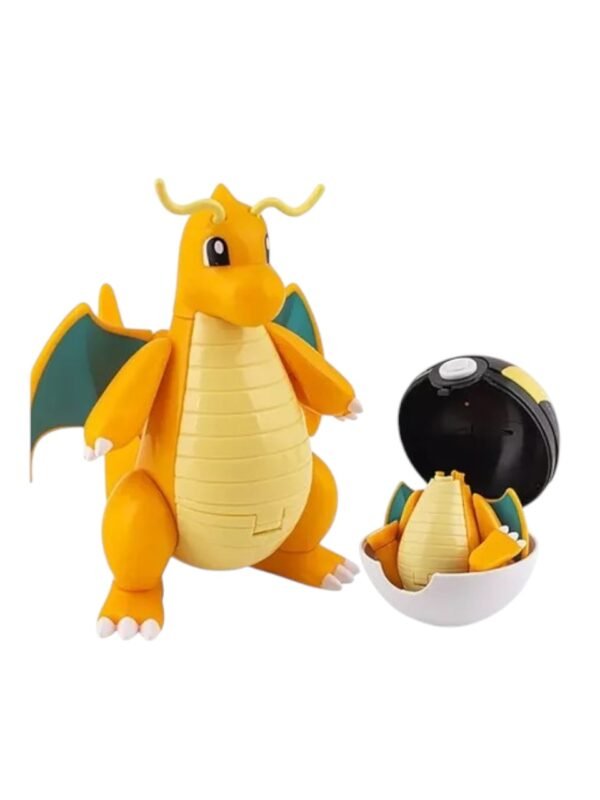 Figura Articulable Dragonite Dentro De Pokebola 9 Cm Pokemon - Imagen 2