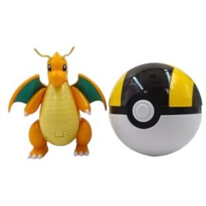 Figura Articulable Dragonite Dentro De Pokebola 9 Cm Pokemon - Imagen 3
