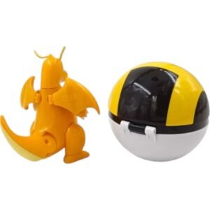 Figura Articulable Dragonite Dentro De Pokebola 9 Cm Pokemon - Imagen 4