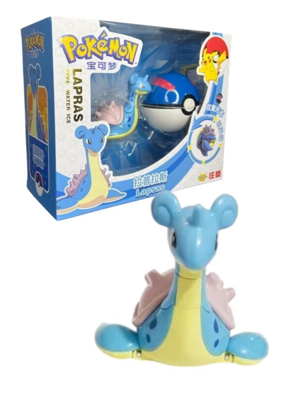 Figura Articulable Lapras Dentro De Pokebola 8 Cm Pokemon