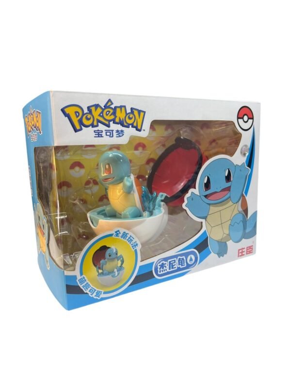Figura Articulable Squirtle Dentro De Pokebola 10cm Pokemon - Imagen 4