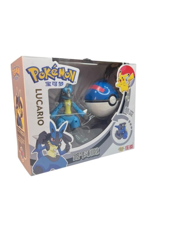 Figura Articulable Lucario + Pokebola Pokémon - Imagen 5