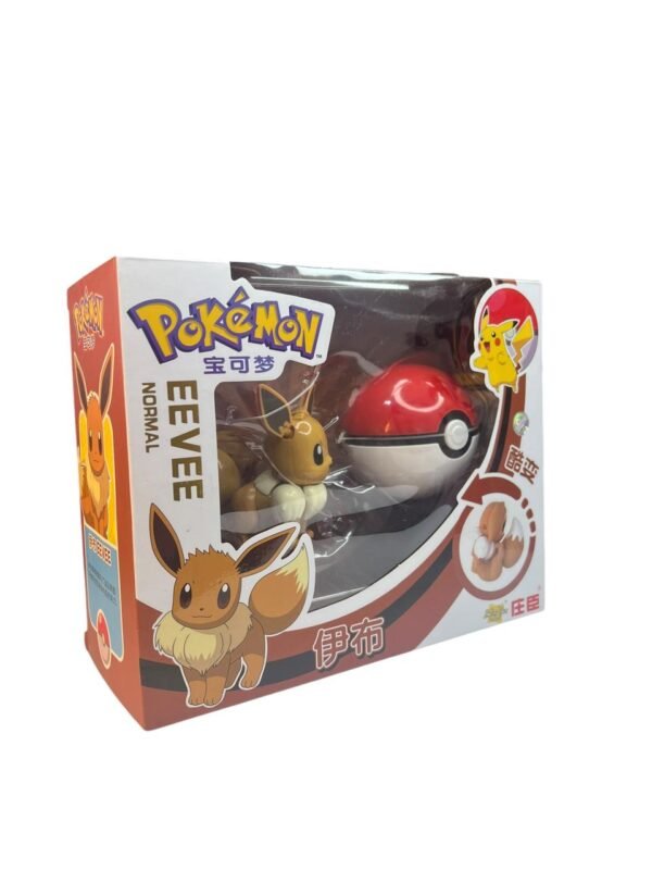 Figura Articulable Eevee + Pokebola Pokémon - Imagen 4