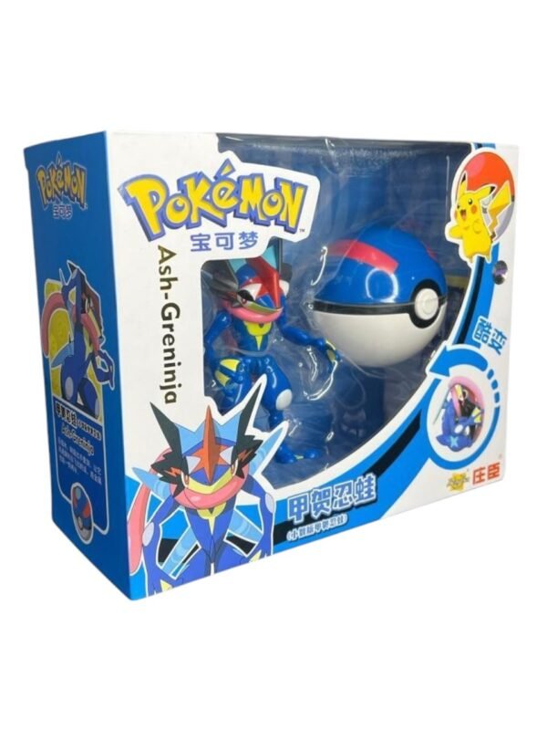 Figura Articulable Greninja Dentro De Pokebola 11cm Pokemon - Imagen 3
