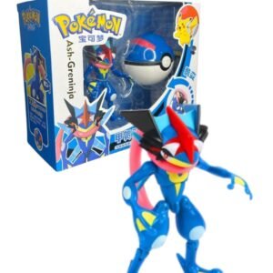 Figura Articulable Greninja Dentro De Pokebola 11cm Pokemon