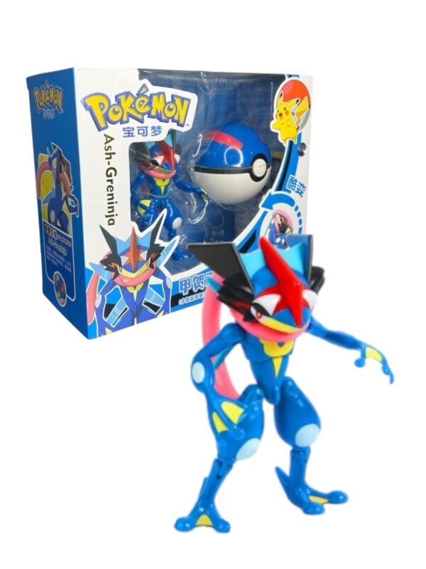 Figura Articulable Greninja Dentro De Pokebola 11cm Pokemon