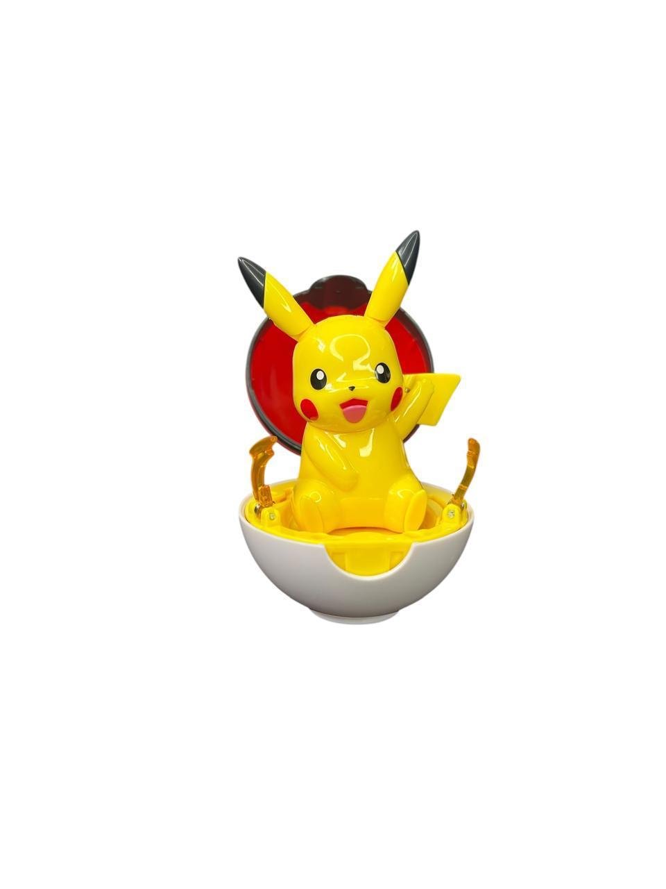 Figura Articulable Pikachu Dentro De Pokebola 9cm Pokemon - Imagen 2