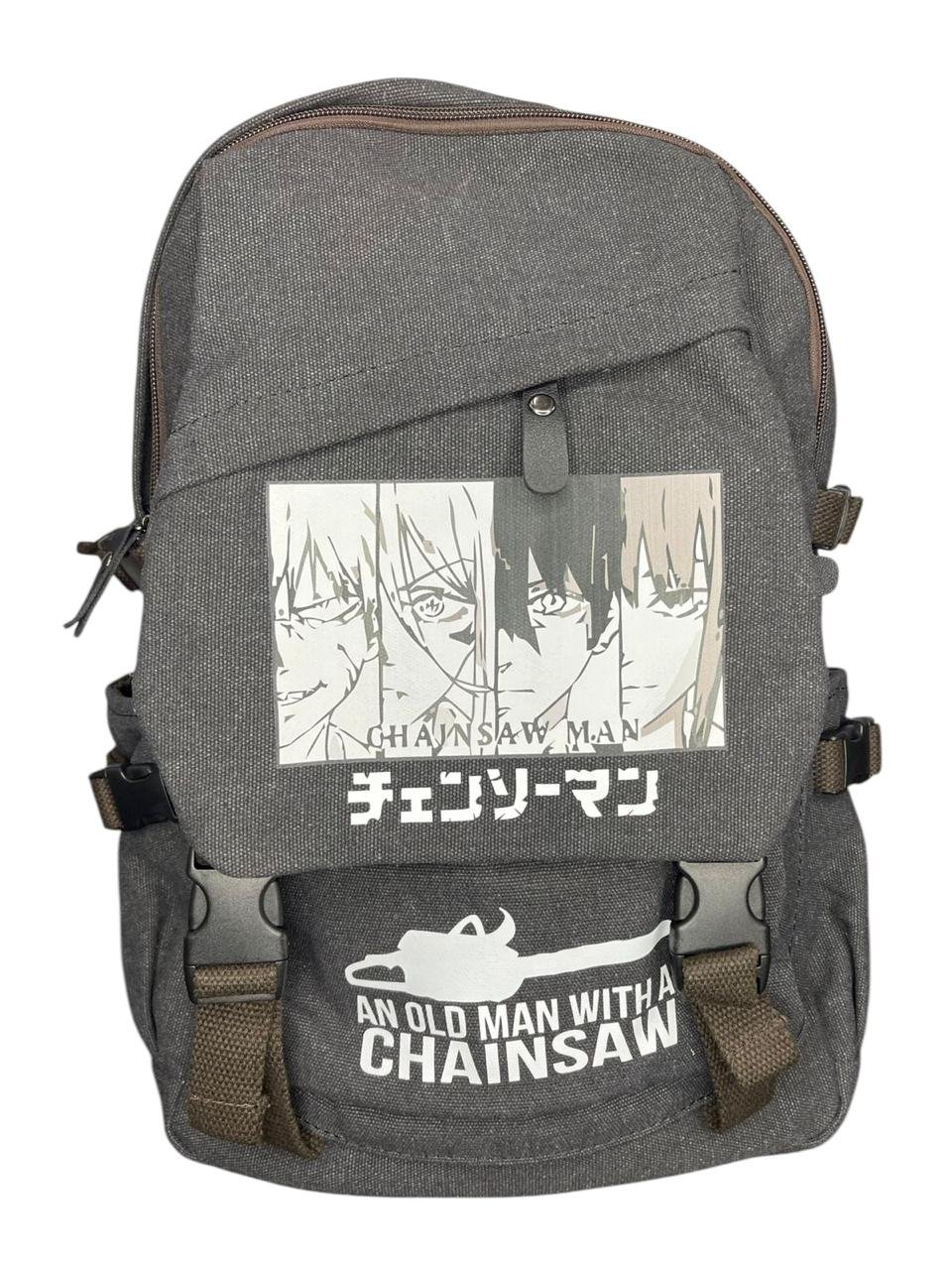 Maleta Chainsaw Man Gris Oscura