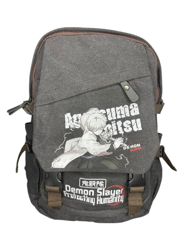 Maleta Zenitsu Demon Slayer Gris Oscuro