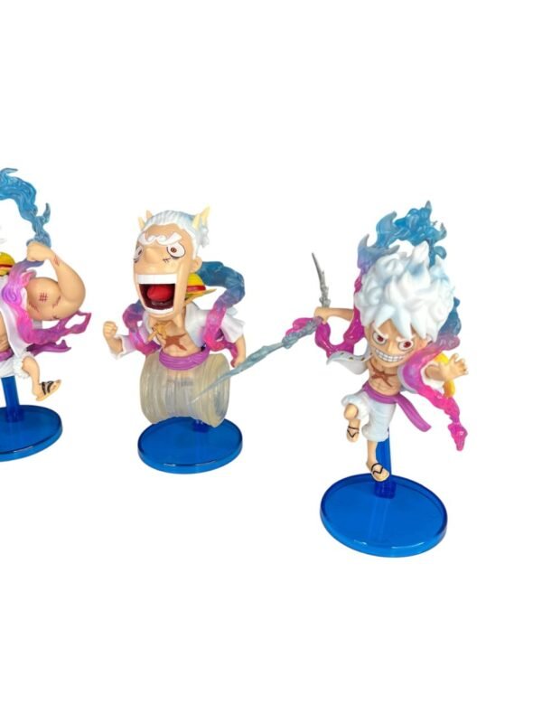 Figuras Coleccionables X5 Transformaciones Luffy Gear 5 - Imagen 4