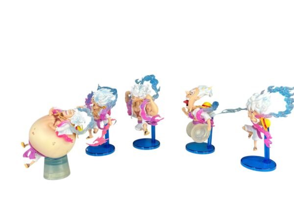 Figuras Coleccionables X5 Transformaciones Luffy Gear 5 - Imagen 3
