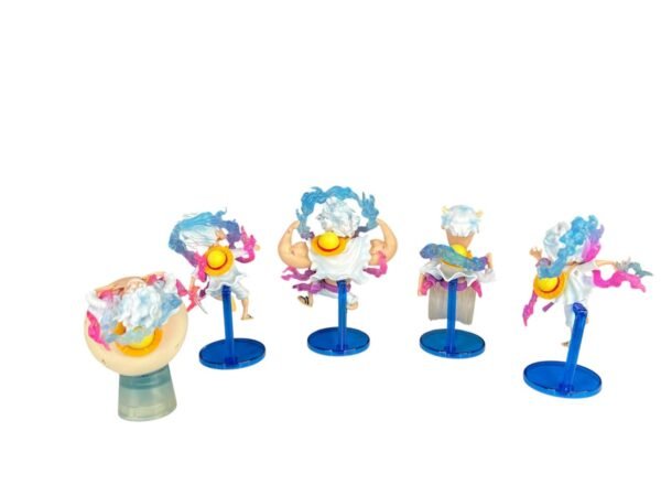 Figuras Coleccionables X5 Transformaciones Luffy Gear 5 - Imagen 2