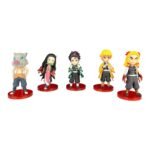 Figuras Coleccionables X5 Demon Slayer Tapa Rojo