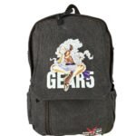 Maleta Lona Gris Luffy Sentado Gear 5 One Piece