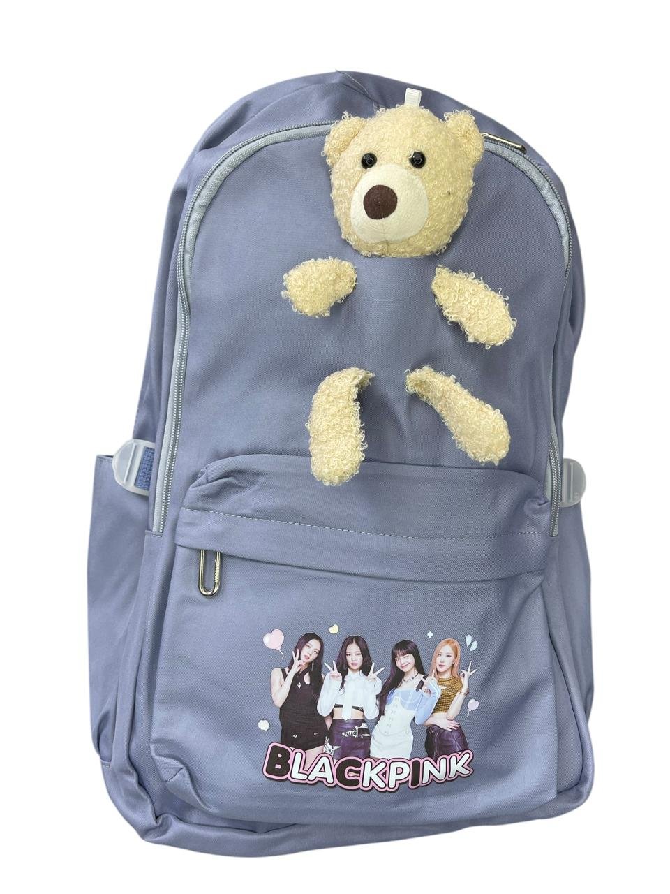 Maleta Con Osito Black Pink Color Azul Acero