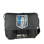 Maleta De Hombro Negro Logo Attack On Titan